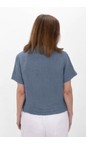 Amazing Woman Denim Blue Marilyn Denim Blue Boxy Linen Shirt  