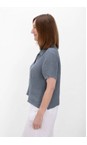Amazing Woman Denim Blue Marilyn Denim Blue Boxy Linen Shirt  