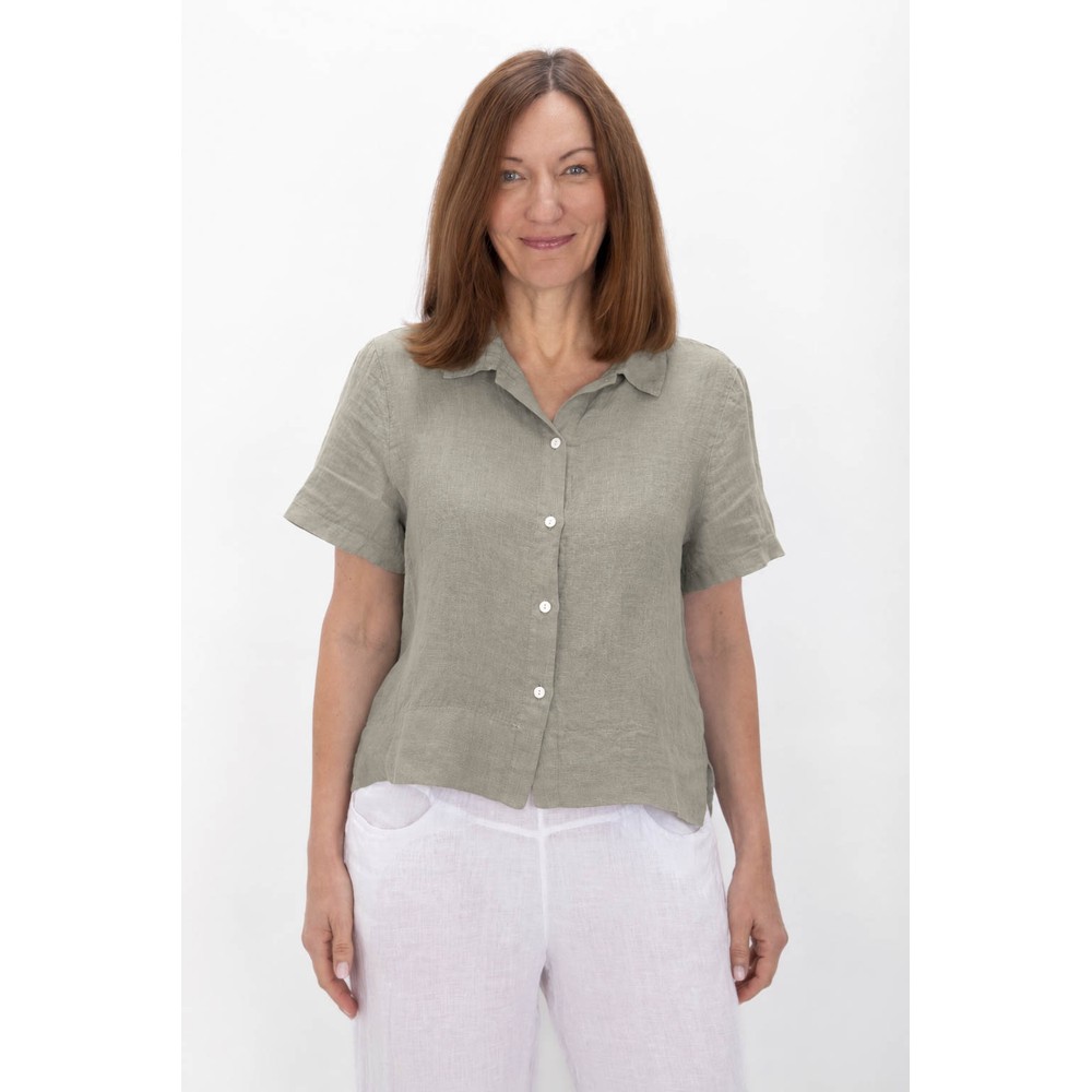 Amazing Woman Marilyn Fango Boxy Linen Shirt Fango