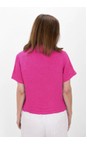 Amazing Woman Fuchsia Marilyn Fuchsia Boxy Linen Shirt  