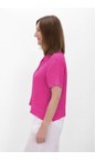 Amazing Woman Fuchsia Marilyn Fuchsia Boxy Linen Shirt  