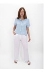 Amazing Woman Ice Blue Marilyn Ice Blue Boxy Linen Shirt  