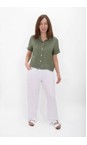 Amazing Woman Khaki Marilyn Khaki Boxy Linen Shirt  