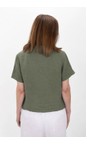 Amazing Woman Khaki Marilyn Khaki Boxy Linen Shirt  