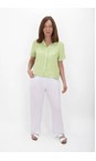Amazing Woman Leek Marilyn Leek Boxy Linen Shirt  