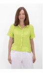 Amazing Woman Lime Marilyn Lime Boxy Linen Shirt  