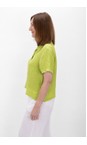 Amazing Woman Lime Marilyn Lime Boxy Linen Shirt  