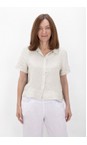 Amazing Woman Natural Marilyn Natural Boxy Linen Shirt  