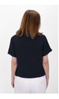 Amazing Woman Navy Marilyn Navy Boxy Linen Shirt  