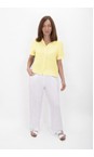 Amazing Woman Pale Yellow Marilyn Pale Yellow Boxy Linen Shirt  