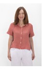 Amazing Woman Pepper Pink Marilyn Boxy Pepper Pink Linen Shirt  