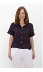 Amazing Woman Plum Marilyn Plum Boxy Linen Shirt  