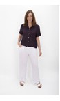 Amazing Woman Plum Marilyn Plum Boxy Linen Shirt  