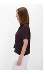 Amazing Woman Plum Marilyn Plum Boxy Linen Shirt  