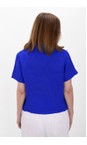Amazing Woman Royal Blue Marilyn Royal Blue Boxy Linen Shirt  