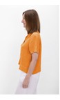 Amazing Woman Sun Orange Marilyn Sun Orange Boxy Linen Shirt  