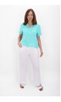 Amazing Woman Turquoise Marilyn Turquoise Boxy Linen Shirt  