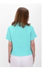 Amazing Woman Turquoise Marilyn Turquoise Boxy Linen Shirt  