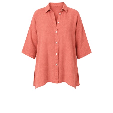 Amazing Woman Finty X Pepper Pink Linen Shirt - Pink