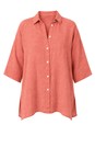Amazing Woman Pepper Pink Finty X Pepper Pink Linen Shirt  