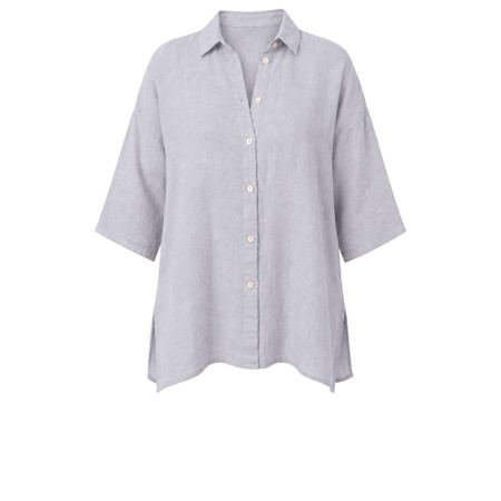 Amazing Woman Finty X Pearl Oversized Linen Shirt - Off-White