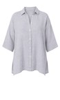 Amazing Woman Pearl Finty X Pearl Oversized Linen Shirt  