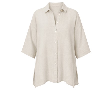 Amazing Woman Finty X Natural Linen Shirt - Beige