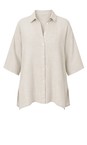 Amazing Woman Natural Finty X Natural Linen Shirt  