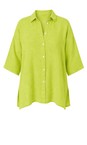 Amazing Woman Lime Finty X Lime Oversized Linen Shirt  