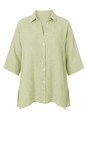 Amazing Woman Leek Finty X Leek Oversized Linen Shirt  