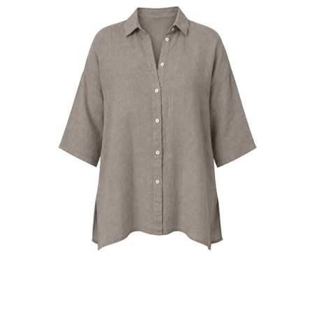 Amazing Woman Finty X Fango Linen Shirt - Brown