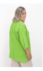 Amazing Woman Bright Green Finty X Oversized Linen Shirt  