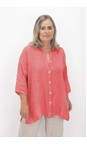 Amazing Woman Coral Finty X Coral Oversized Linen Shirt  