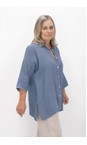 Amazing Woman Denim Finty X Denim Oversized Linen Shirt  