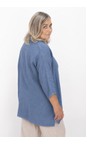 Amazing Woman Denim Finty X Denim Oversized Linen Shirt  