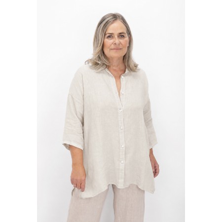 Amazing Woman Finty X Natural Linen Shirt - Beige