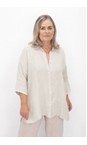 Amazing Woman Natural Finty X Natural Linen Shirt  