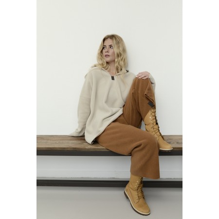 Henriette Steffensen Rust Fleece Crop Trouser - Red