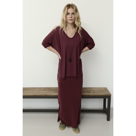 Henriette Steffensen Bordeaux Long Fleece Skirt - Purple