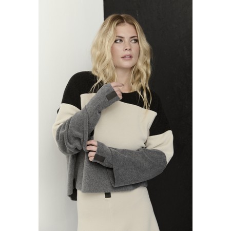 Henriette Steffensen Grey Fleece Wrist Warmers - Grey