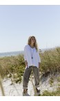 Henriette Steffensen White  White Oversized Jersey T-shirt with Necklace  