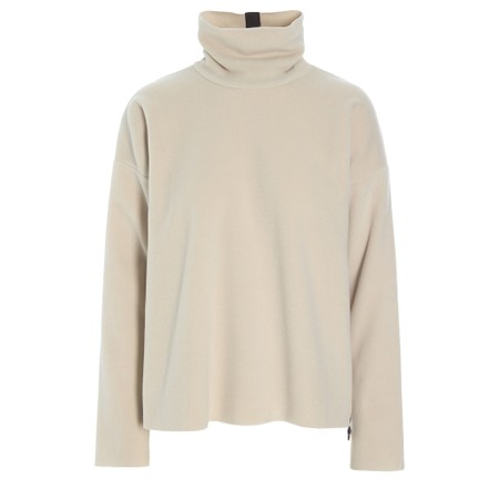 Henriette Steffensen Kit Polo Neck Fleece Top - Beige