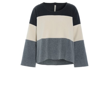 Henriette Steffensen Fleece Cool Grey Mix Blouse - Grey