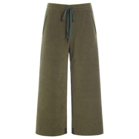 Henriette Steffensen Moss Fleece Crop Trouser - Green
