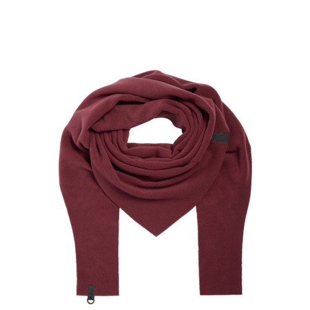 Henriette Steffensen Recycled Fleece Bordeaux Triangle Scarf - Purple