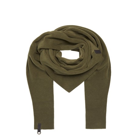 Henriette Steffensen Recycled Fleece Moss Triangle Scarf - Green