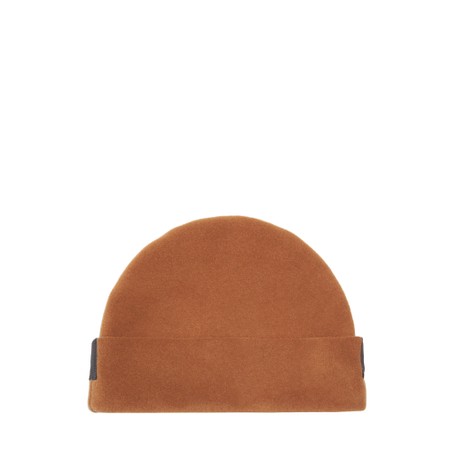 Henriette Steffensen Classic Rust Plain Fleece Beanie Hat - Red