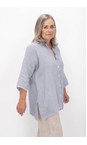 Amazing Woman Pearl Finty X Pearl Oversized Linen Shirt  