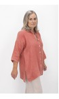 Amazing Woman Pepper Pink Finty X Pepper Pink Linen Shirt  
