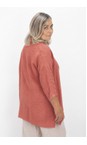 Amazing Woman Pepper Pink Finty X Pepper Pink Linen Shirt  